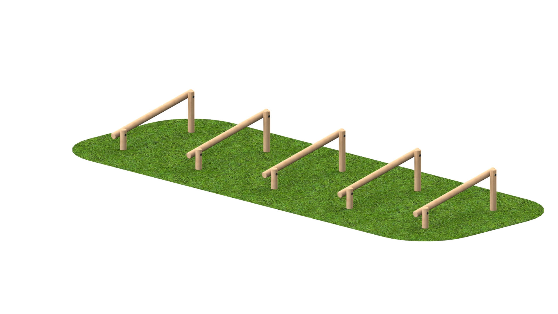 Sloping Stride Jumps (set of 5)